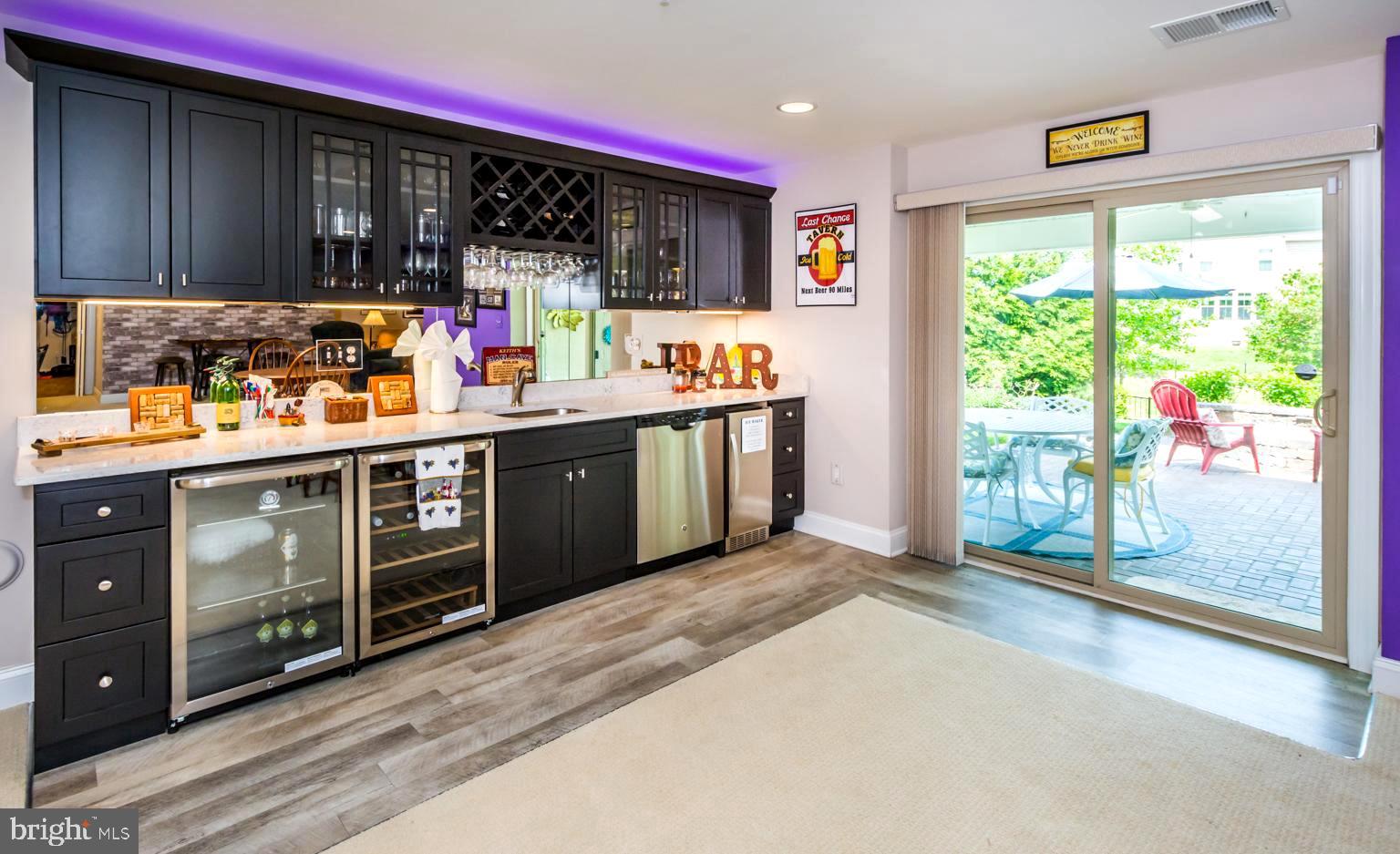9752 Powder Hall Road Perry Hall, MD 21128 - Photo 85 of 129 FULL BAR WITH GRANITE COUNTER TOP AND APPLIANCES!