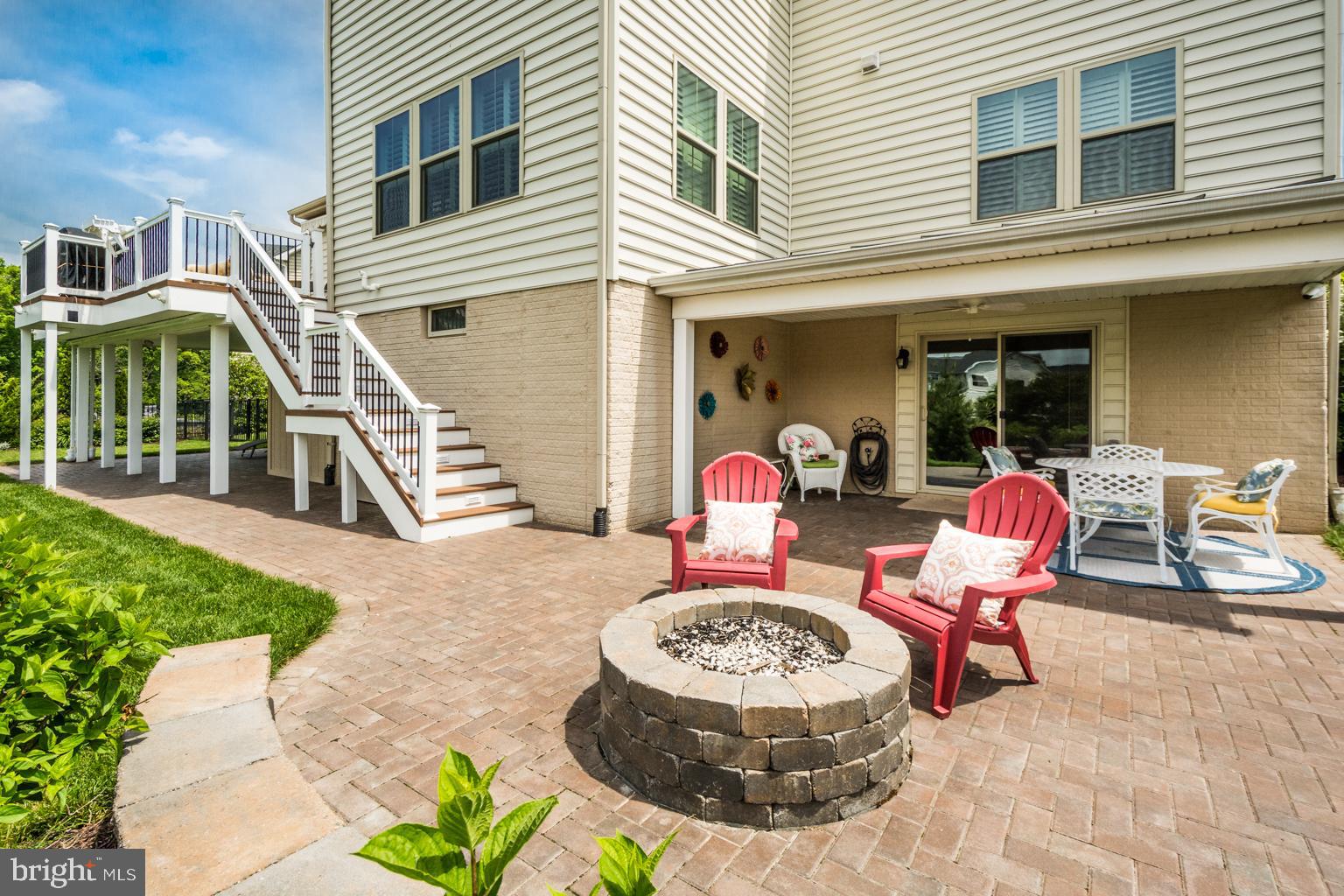 9752 Powder Hall Road Perry Hall, MD 21128 - Photo 98 of 129 BRICK PATIO WITH FIRE PIT