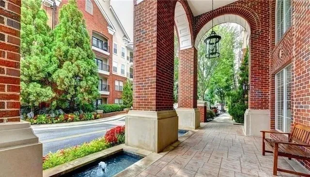 a house view with a outdoor space