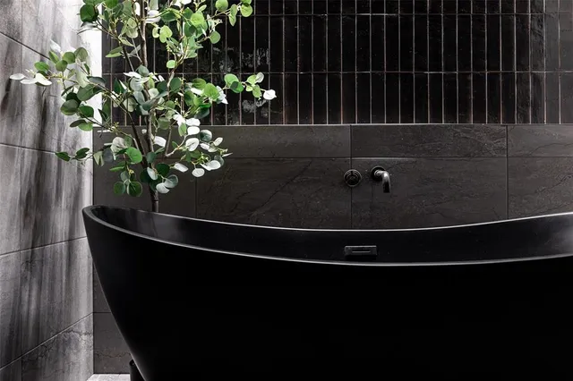 a close view of water heater