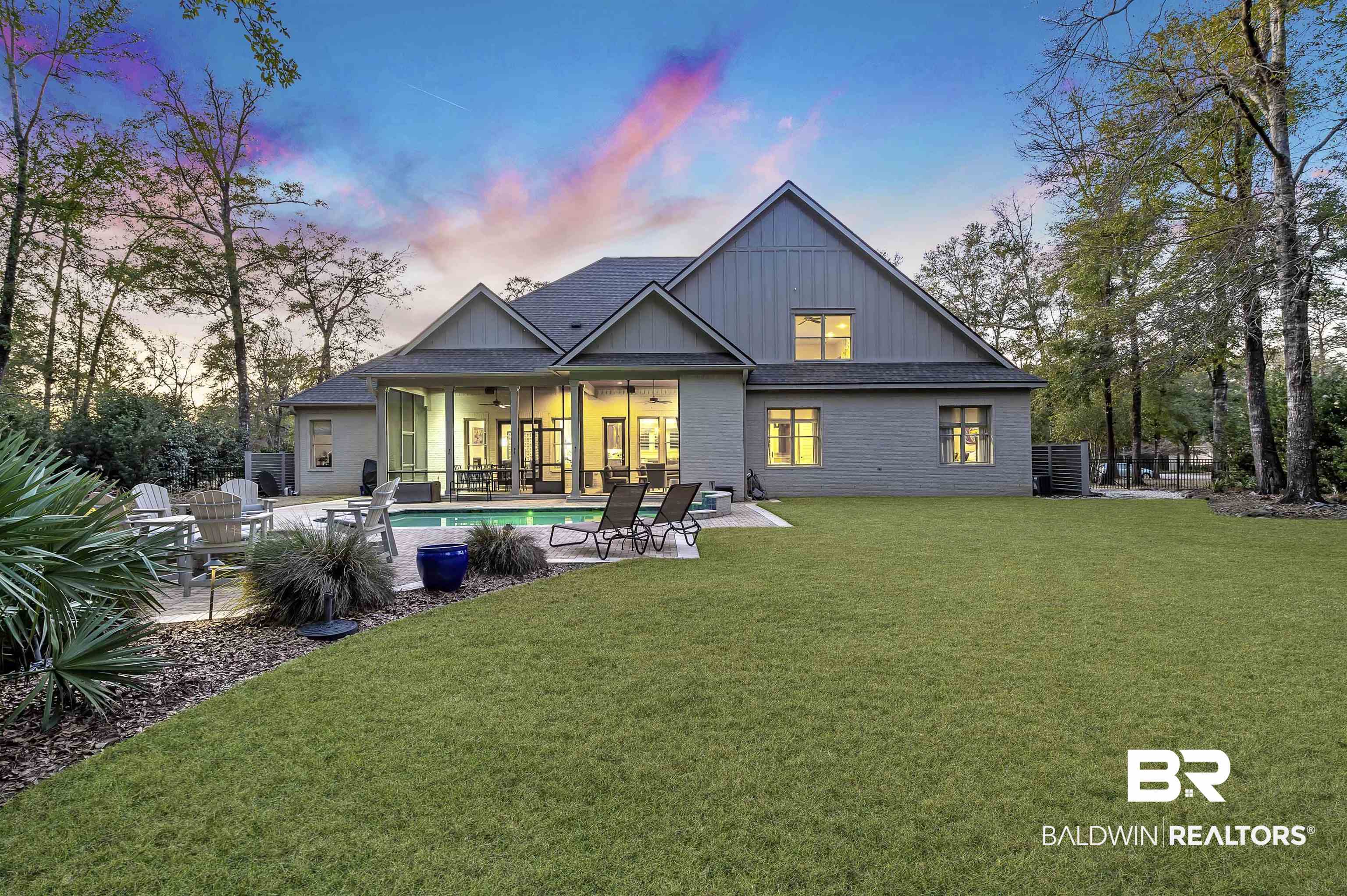 11202 Redfern Road Daphne, AL 36526 - Photo 46 of 50 Back View @ Twilight