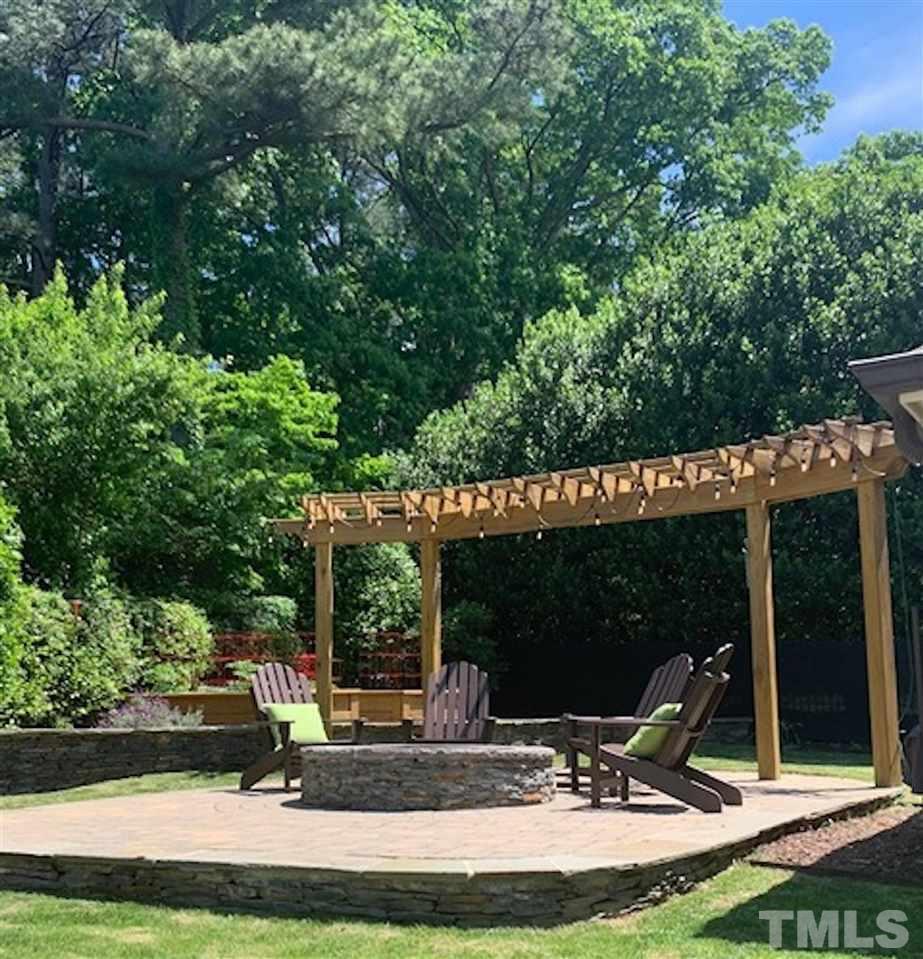 4028 John S Raboteau Wynd Raleigh, NC 27612 - Photo 28 of 30 a view of a house with backyard porch and sitting area