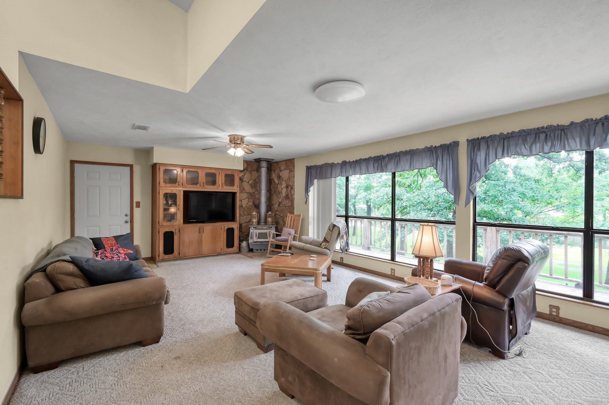 254 Sharp Lane Trinity, TX 75862 - Photo 10 of 36 a living room with furniture and a large window