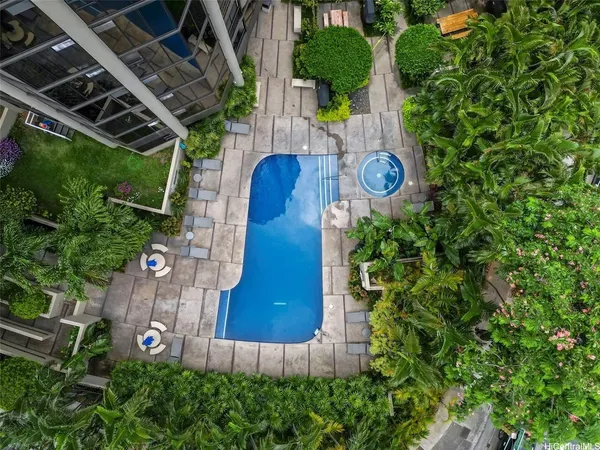 a view of a city with tall buildings