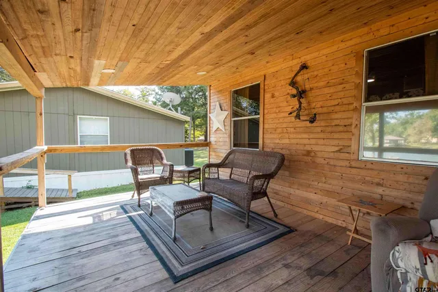 a outdoor space with furniture