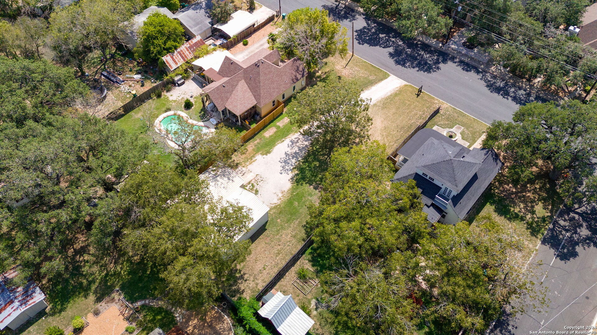 410 East Bandera Road Boerne, TX 78006 - Photo 17 of 17 an aerial view of house with yard
