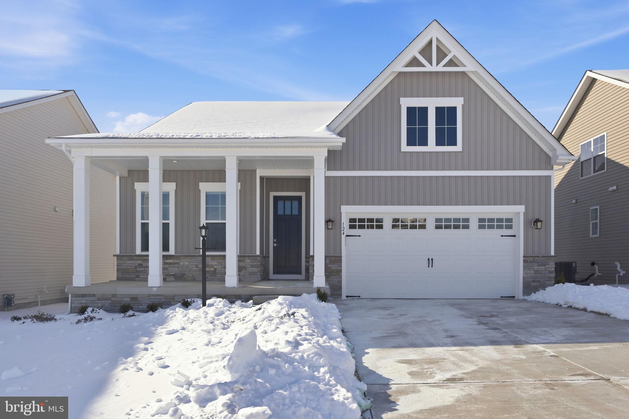 a front view of a house