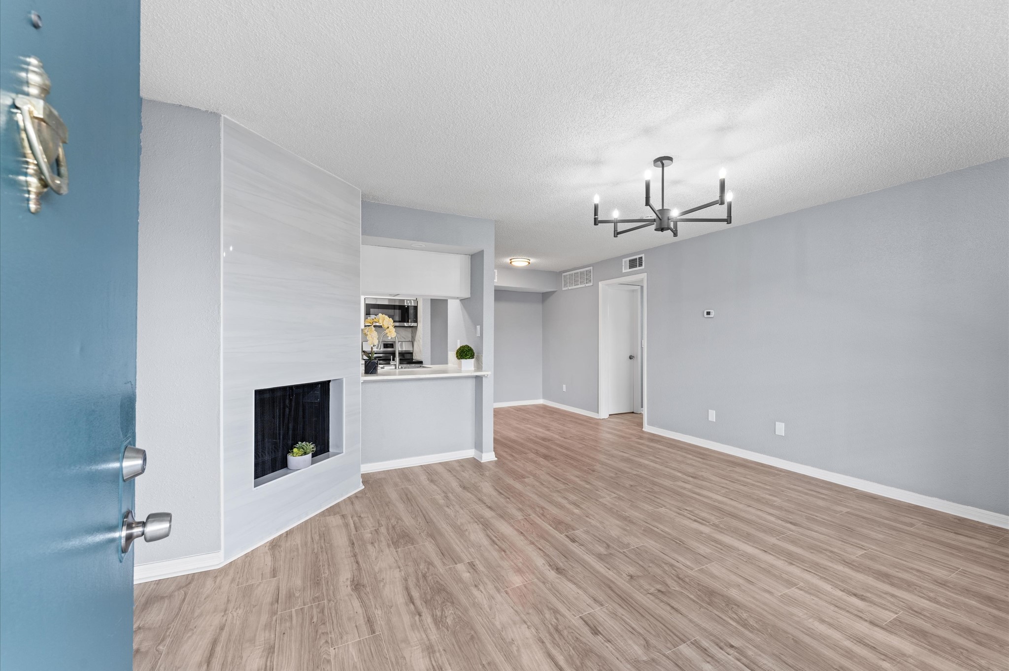 250 El Dorado Boulevard, Unit 252 Webster, TX 77598 - Photo 2 of 15 View from front door shows roomy open concept living.