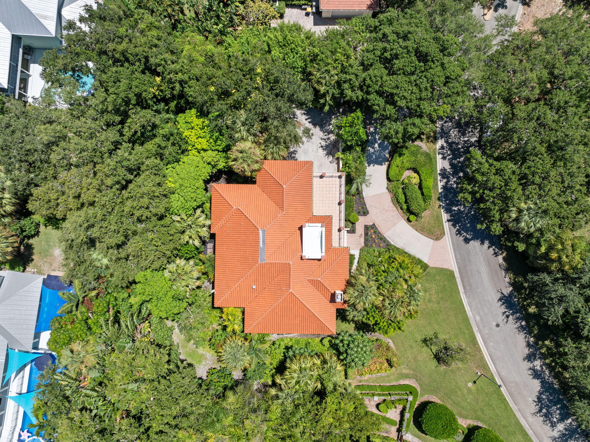6 Castle Hill Way Sewall's Point, FL 34996 - Photo 3 of 31 an aerial view of a house with a garden