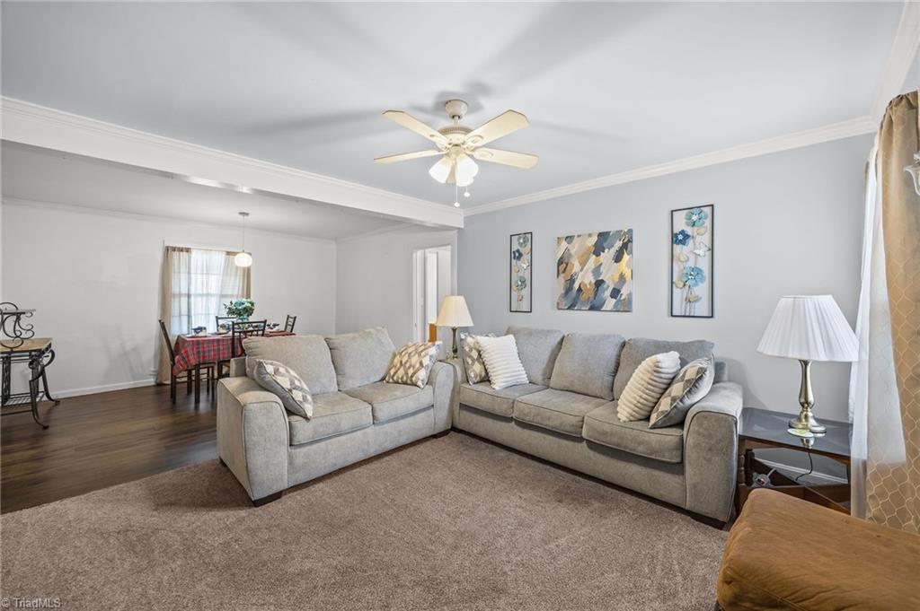 1947 Lower Hopedale Road Burlington, NC 27217 - Photo 6 of 34 Living Room/Dining Room