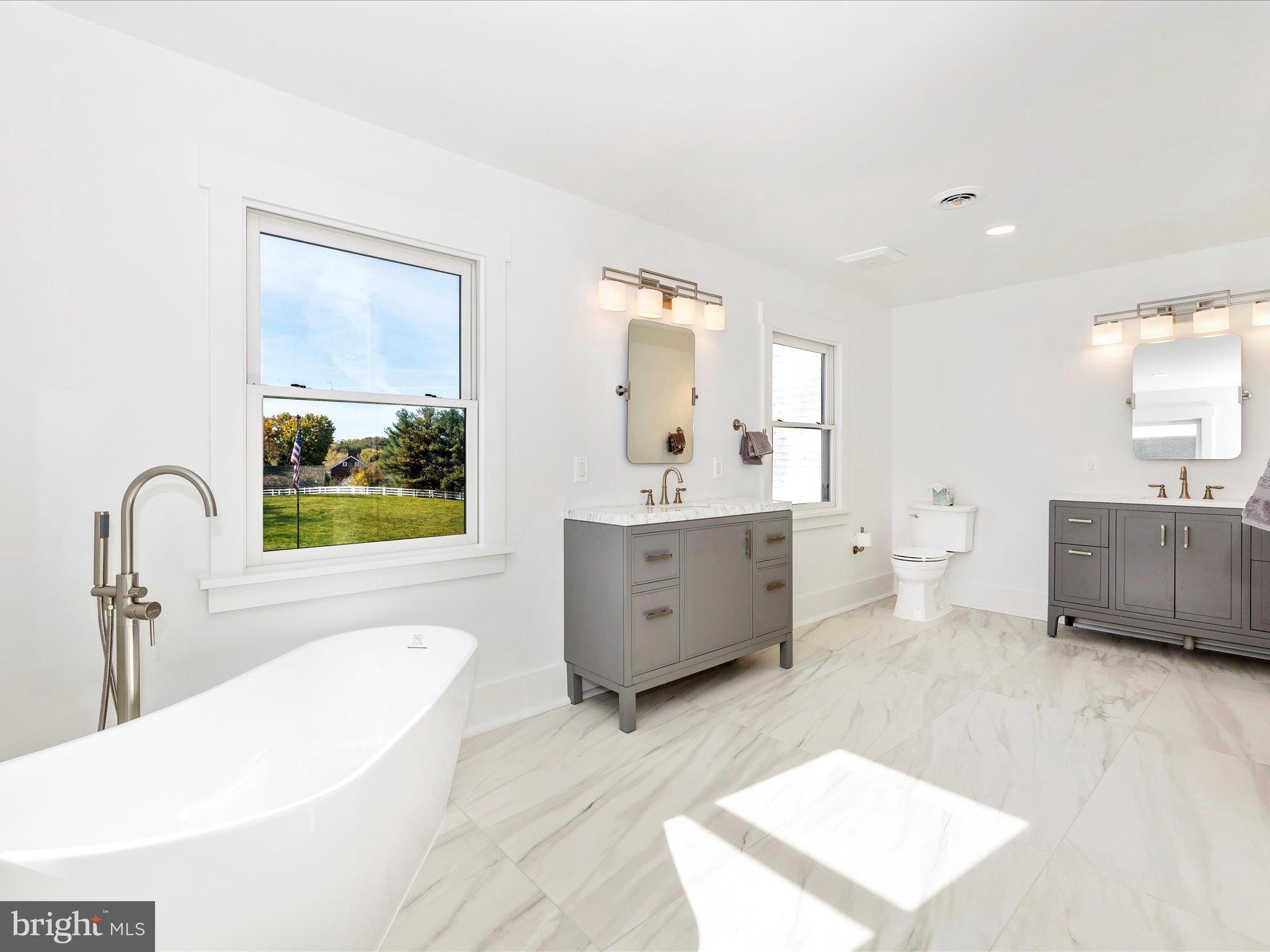 11516 Weller Road Monrovia, MD 21770 - Photo 32 of 56 Gorgeous en suite with custom tub and marble floor