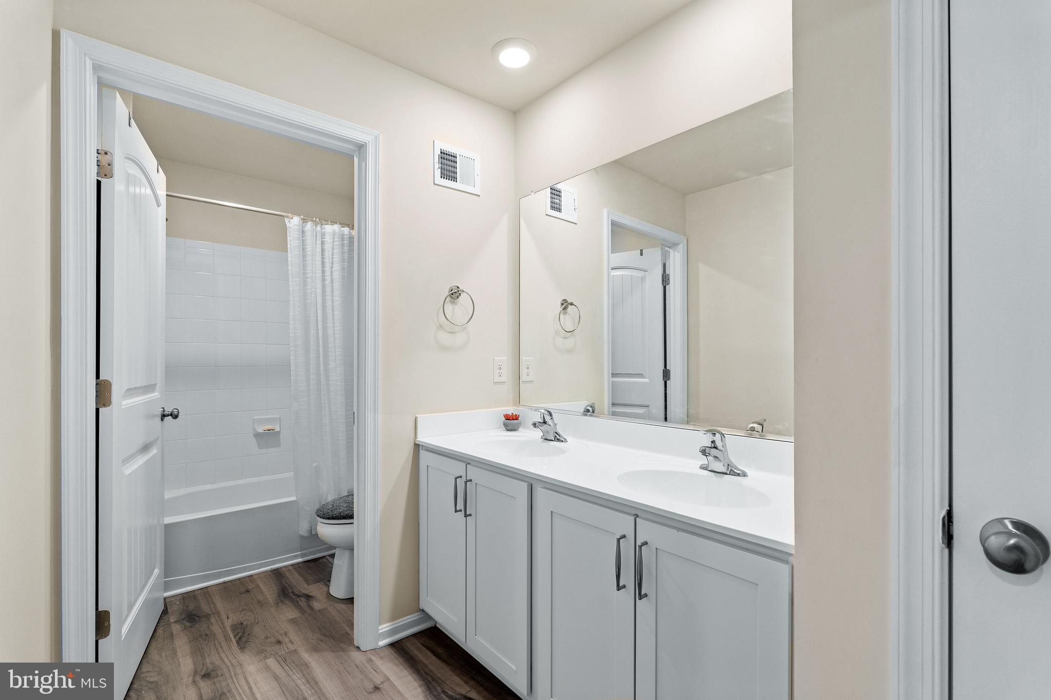 1268 Pimpernell Path Middletown, DE 19709 - Photo 30 of 51 a bathroom with a sink a toilet and shower