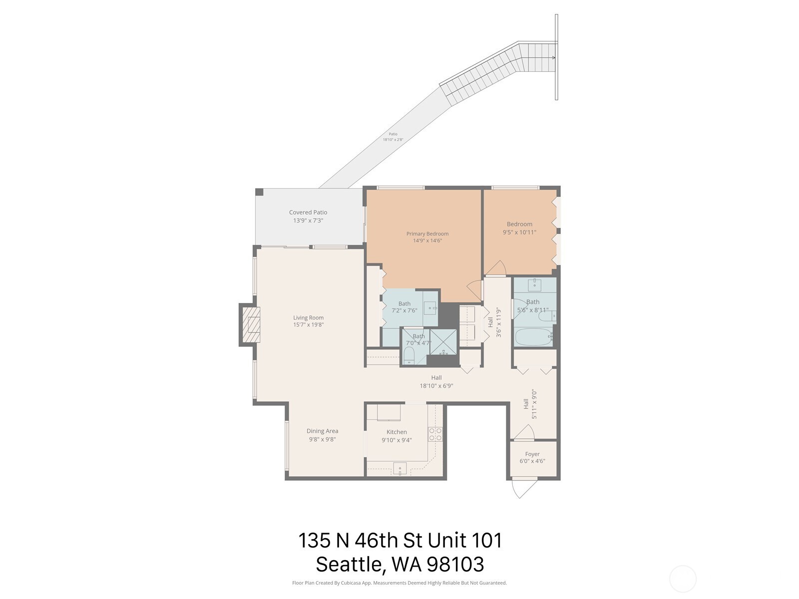 135 North 46th Street, Unit 101 Seattle, WA 98103 - Photo 30 of 30 a picture of a floor plan