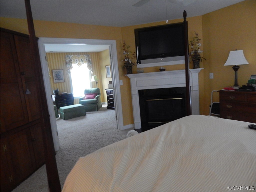 1737 Rolfield Way Henrico, VA 23238 - Photo 16 of 16 a living room with furniture a flat screen tv and a fireplace