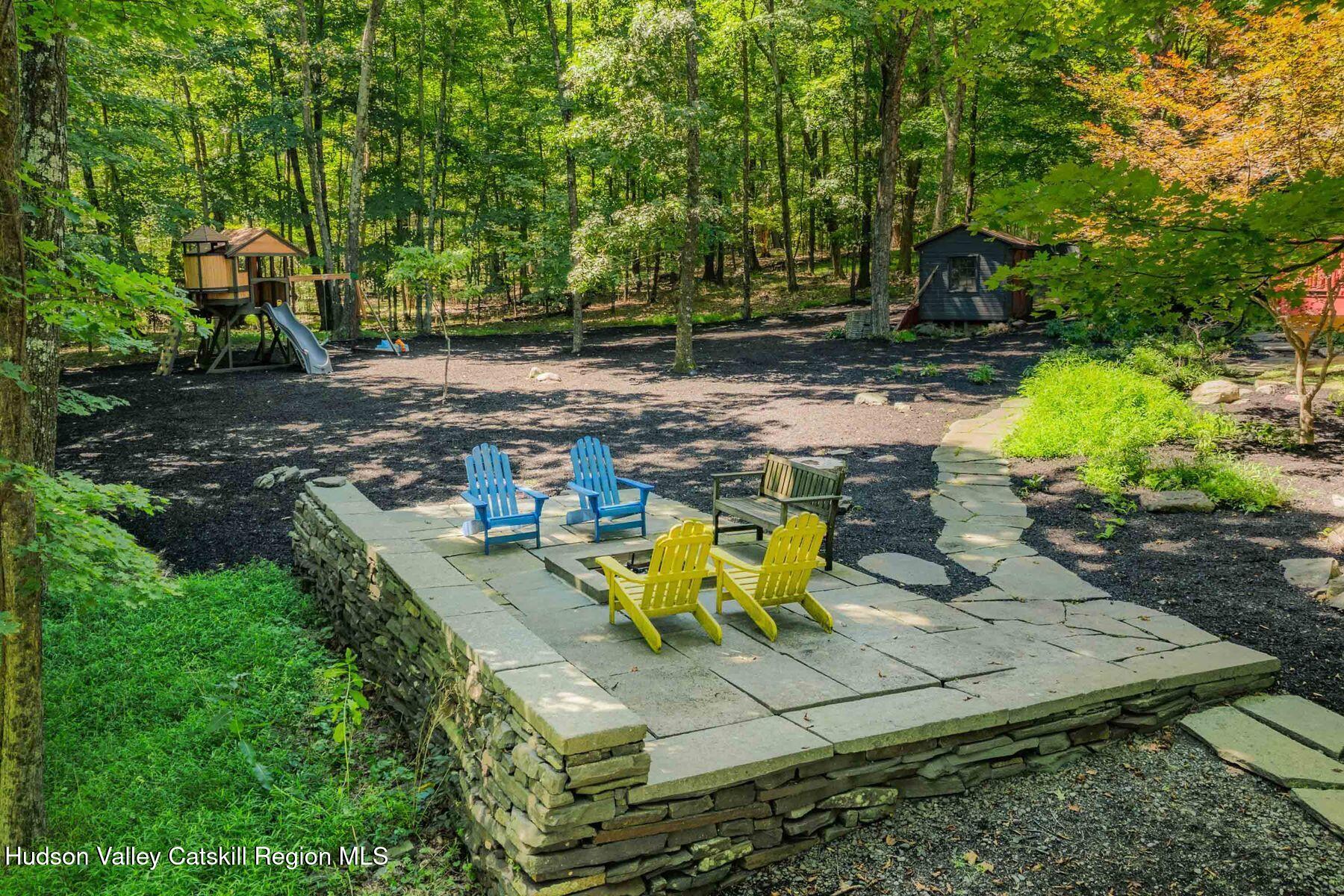 125 Johnson Hill Road Kingston, NY 12401 - Photo 34 of 34 Stone Firepit with Play Area