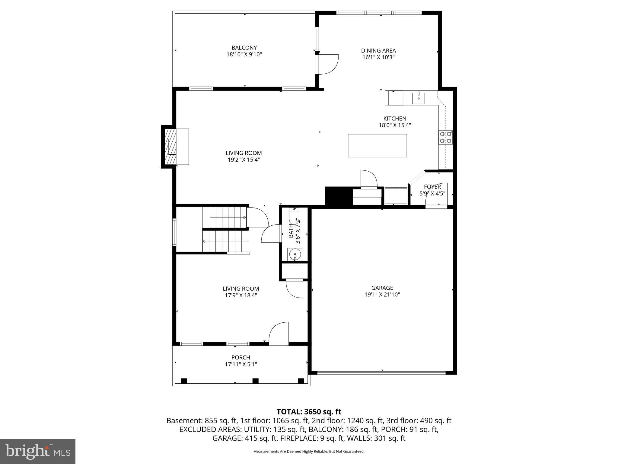 2540 River Rdg Trail Ellicott City, MD 21043 - Photo 67 of 70 Main Level Floor Plan