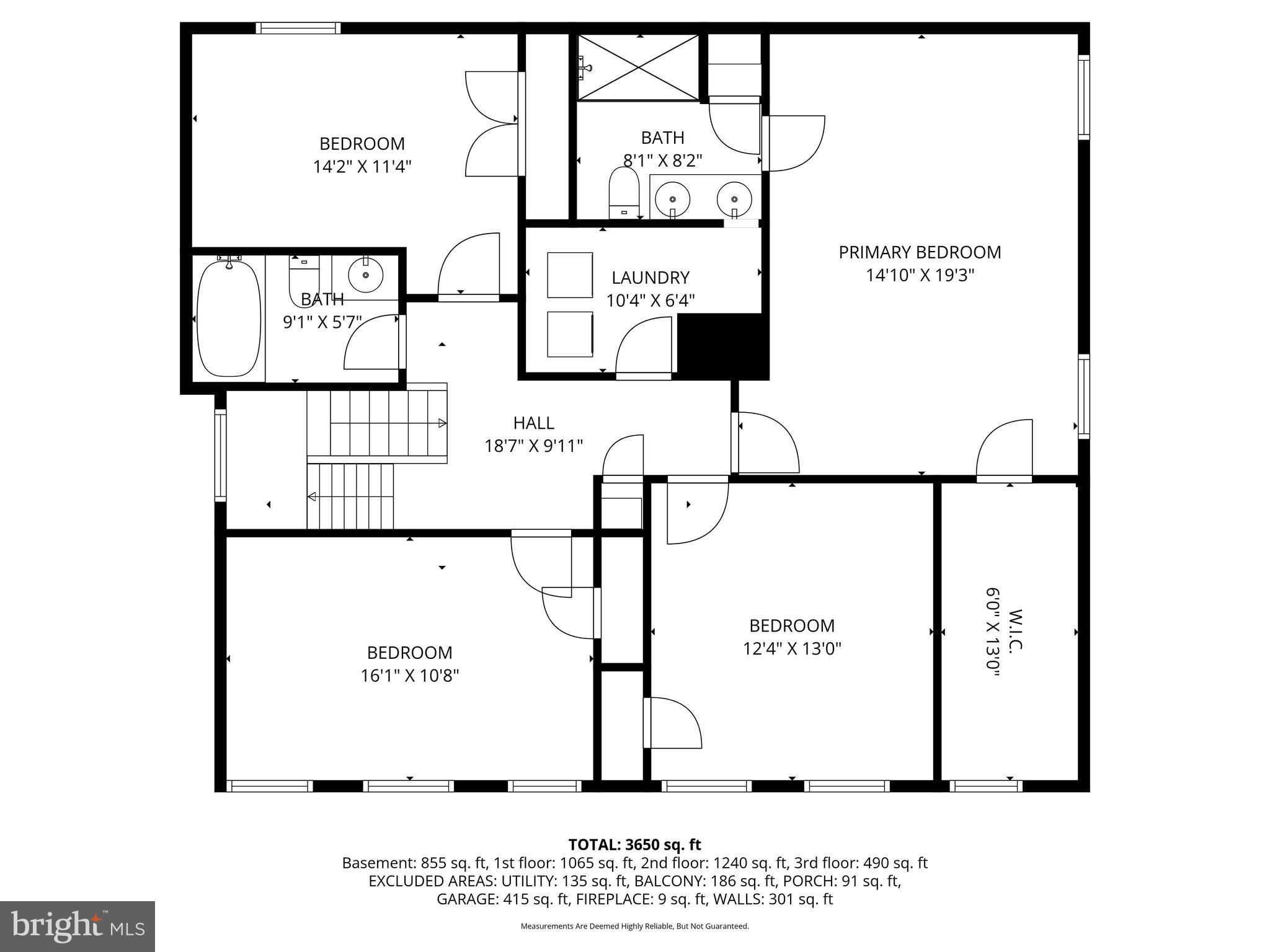 2540 River Rdg Trail Ellicott City, MD 21043 - Photo 68 of 70 Upper Level Floor Plan