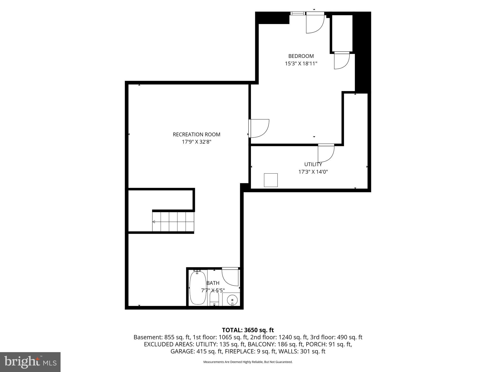 2540 River Rdg Trail Ellicott City, MD 21043 - Photo 70 of 70 Basement Floor Plan