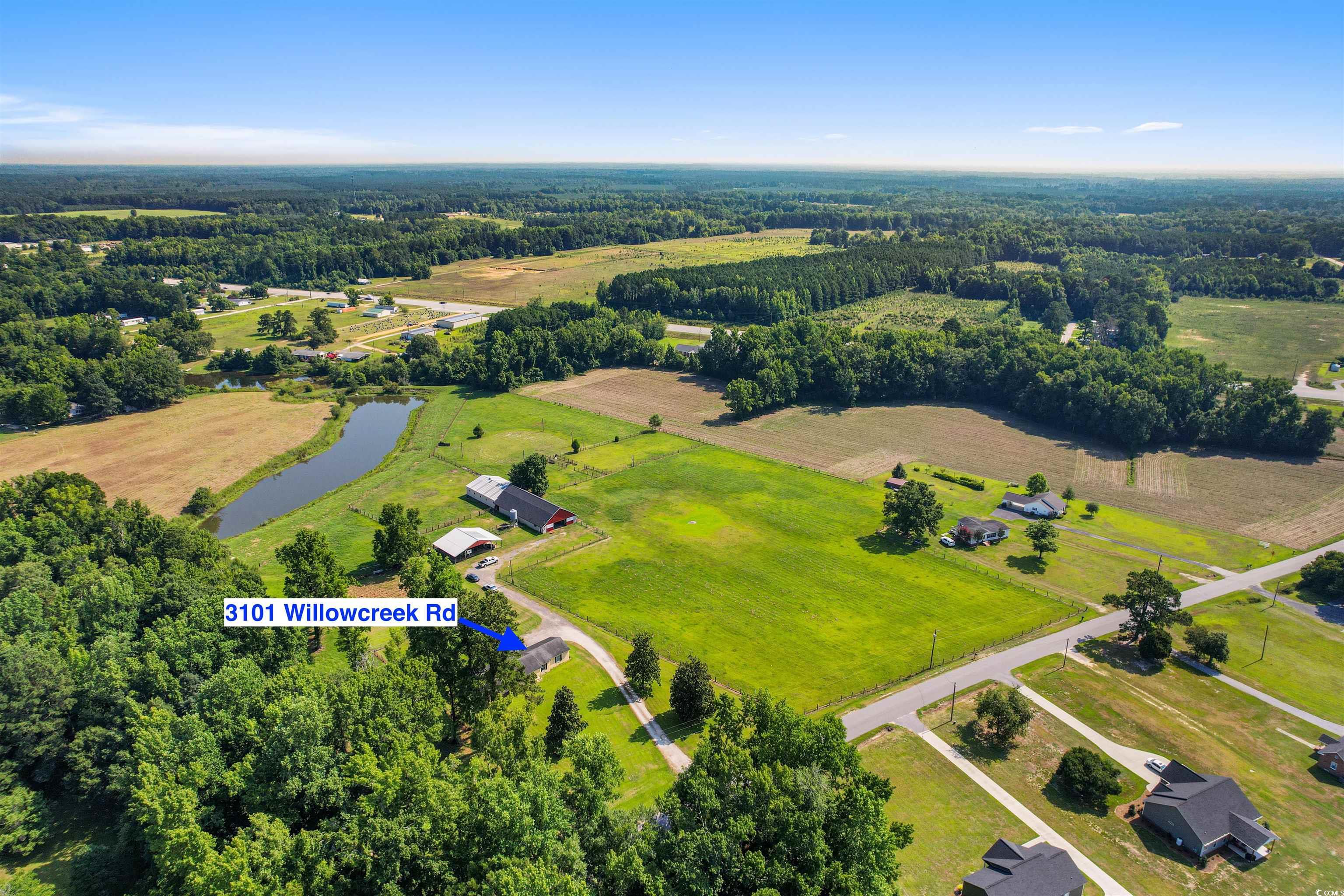 3101 Willow Creek Road Florence, SC 29505 - Photo 33 of 39 Drone / aerial view with a rural view