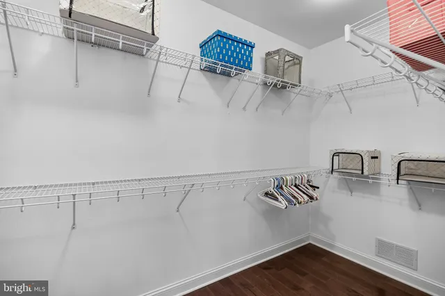 a view of walk in closet