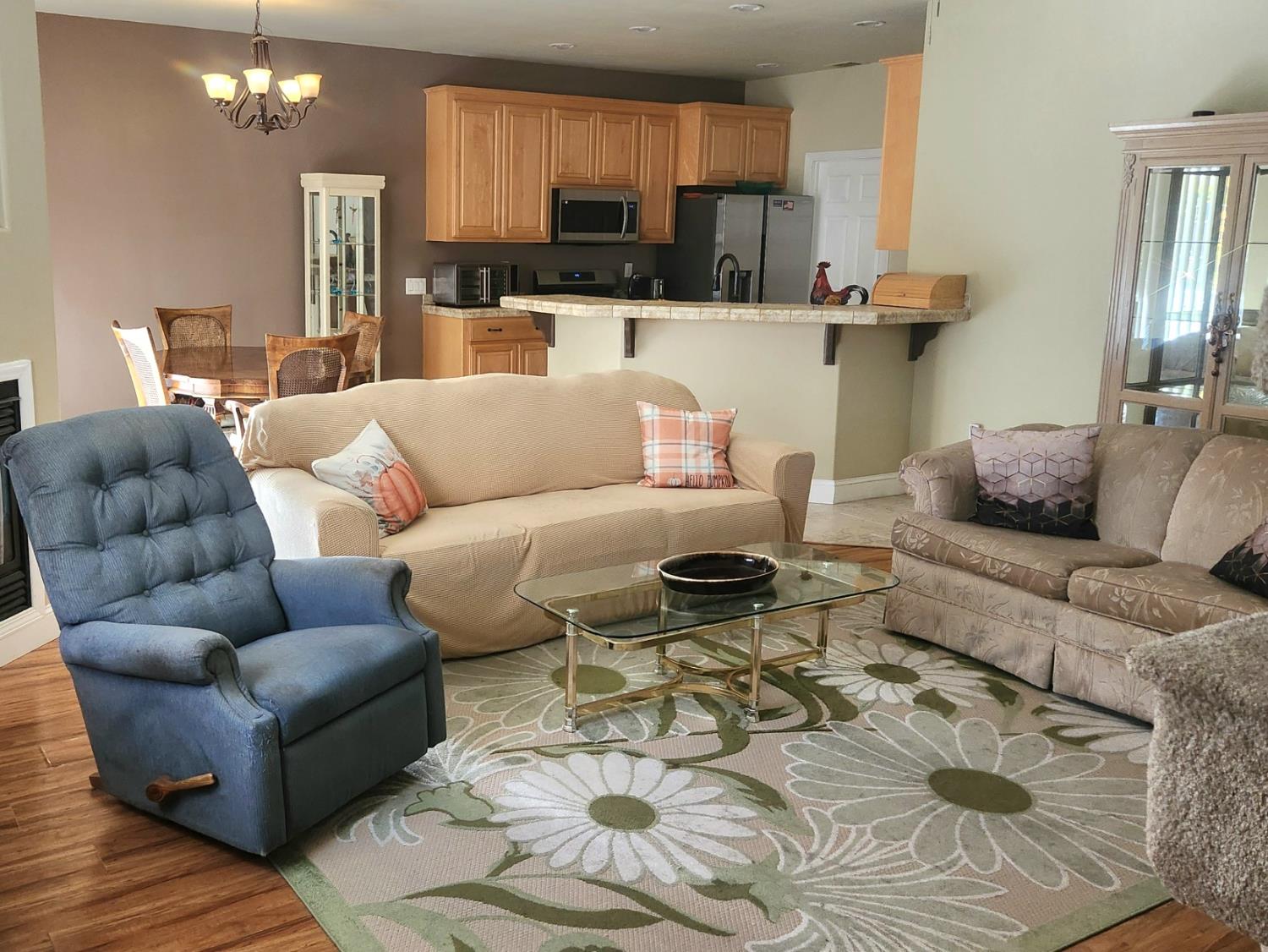 3109 Dunn Road Valley Springs, CA 95252 - Photo 45 of 62 a living room with furniture and a view of kitchen