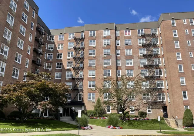 a front view of a building