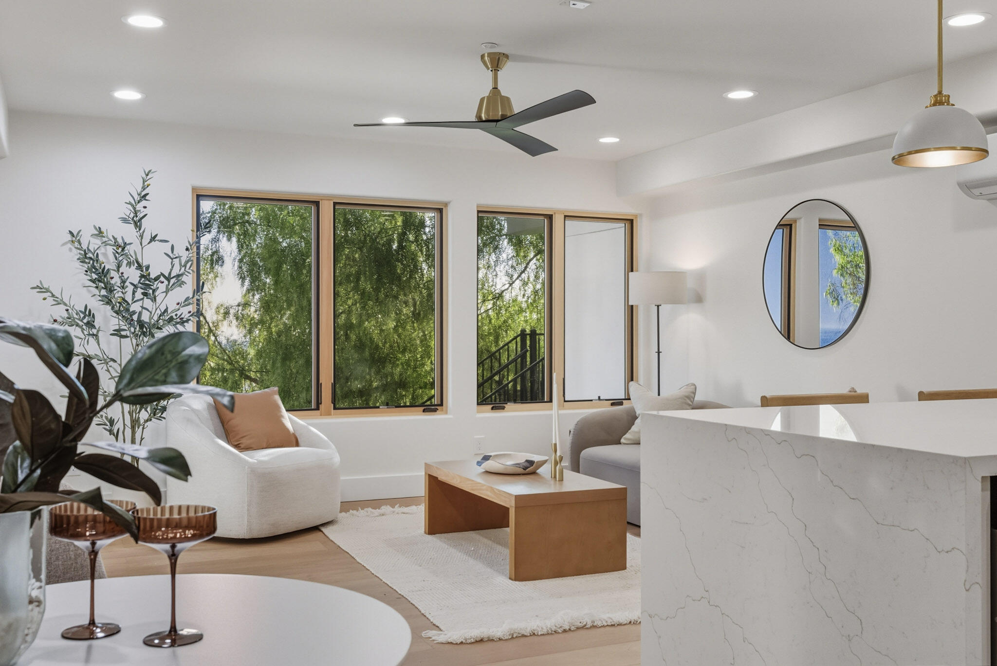 210 Las Alturas Road Santa Barbara, CA 93103 - Photo 44 of 61 a living room with furniture and a large window