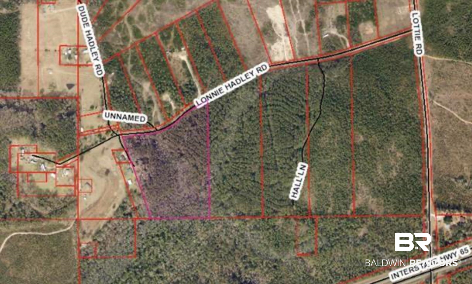 23799 Lonnie Hadley Road Perdido, AL 36562 - Photo 3 of 5 Map of property location featuring property parcel outlined