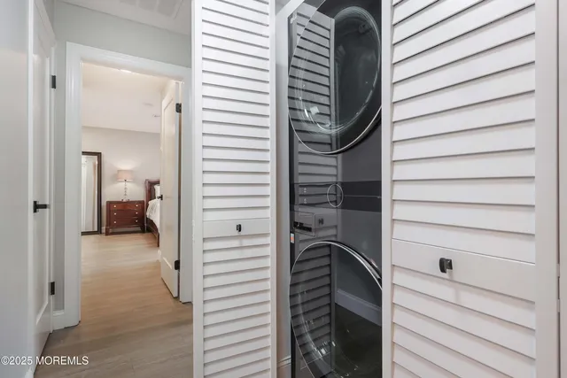 a close view of closet