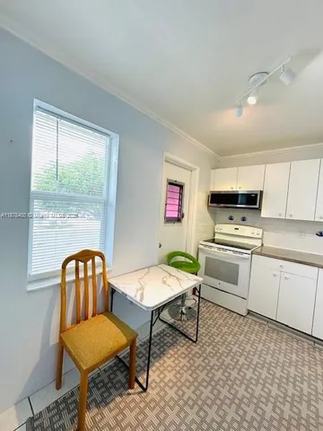 a view of wooden door