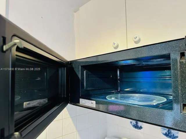 a close up of a microwave