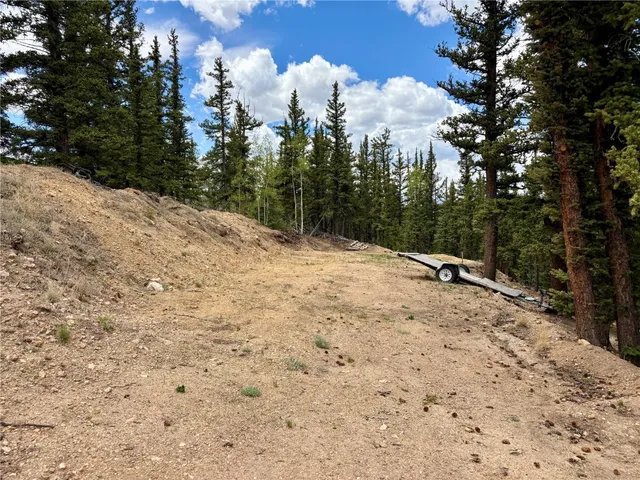 a view of a covered with snow in the background