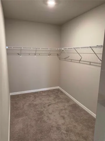 a view of storage and utility room with racks on the wall