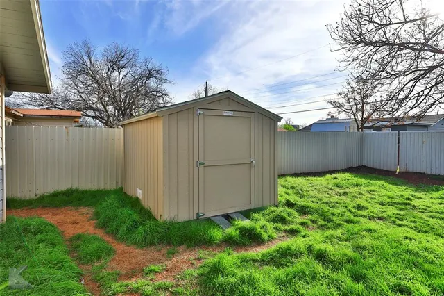 a backyard of a house