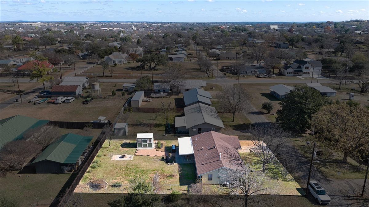 1236 Martin Street Mason, TX 76856 - Photo 39 of 40 an aerial view of a house with a yard