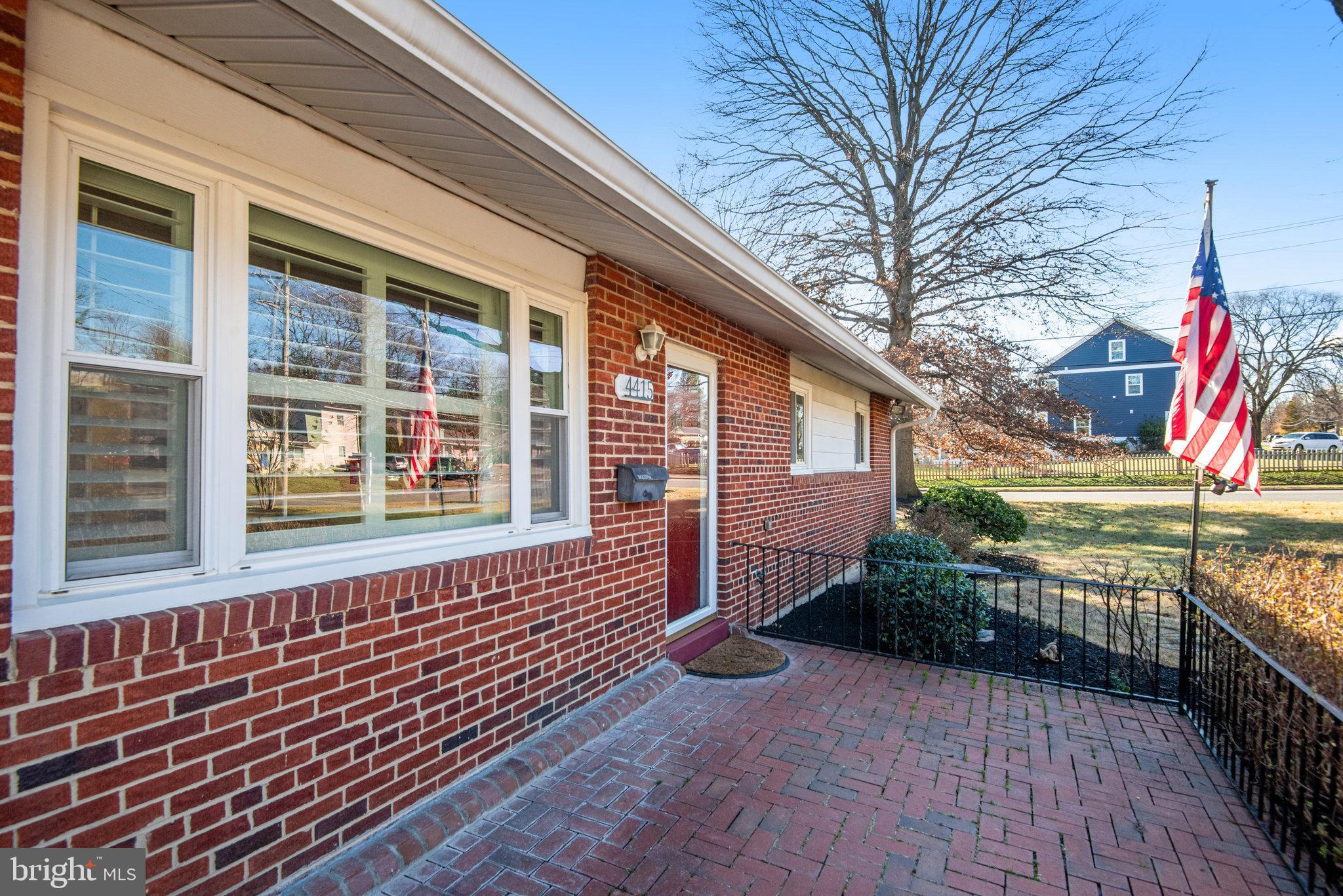 4415 Roundhill Road Alexandria, VA 22310 - Photo 8 of 41 Brick patio area and front door
