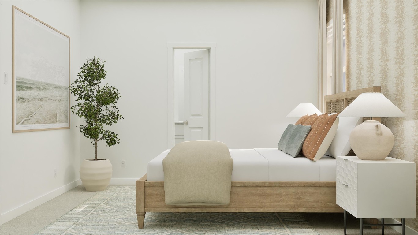 117 Stumpy Street San Marcos, TX 78666 - Photo 9 of 30 a bedroom with a bed and a potted plant