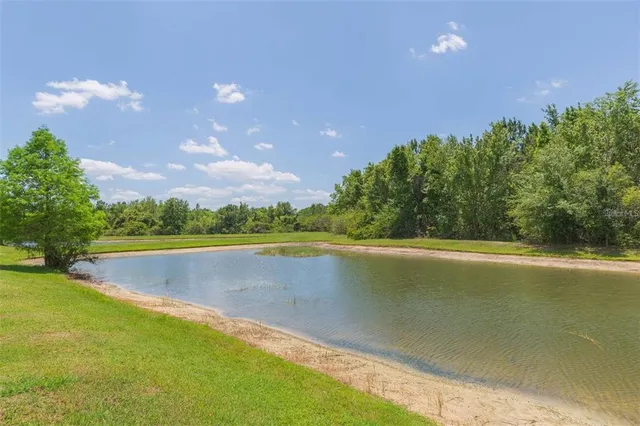 a view of an outdoor space and a lake view