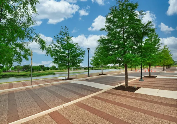 a front view of a building with glass windows
