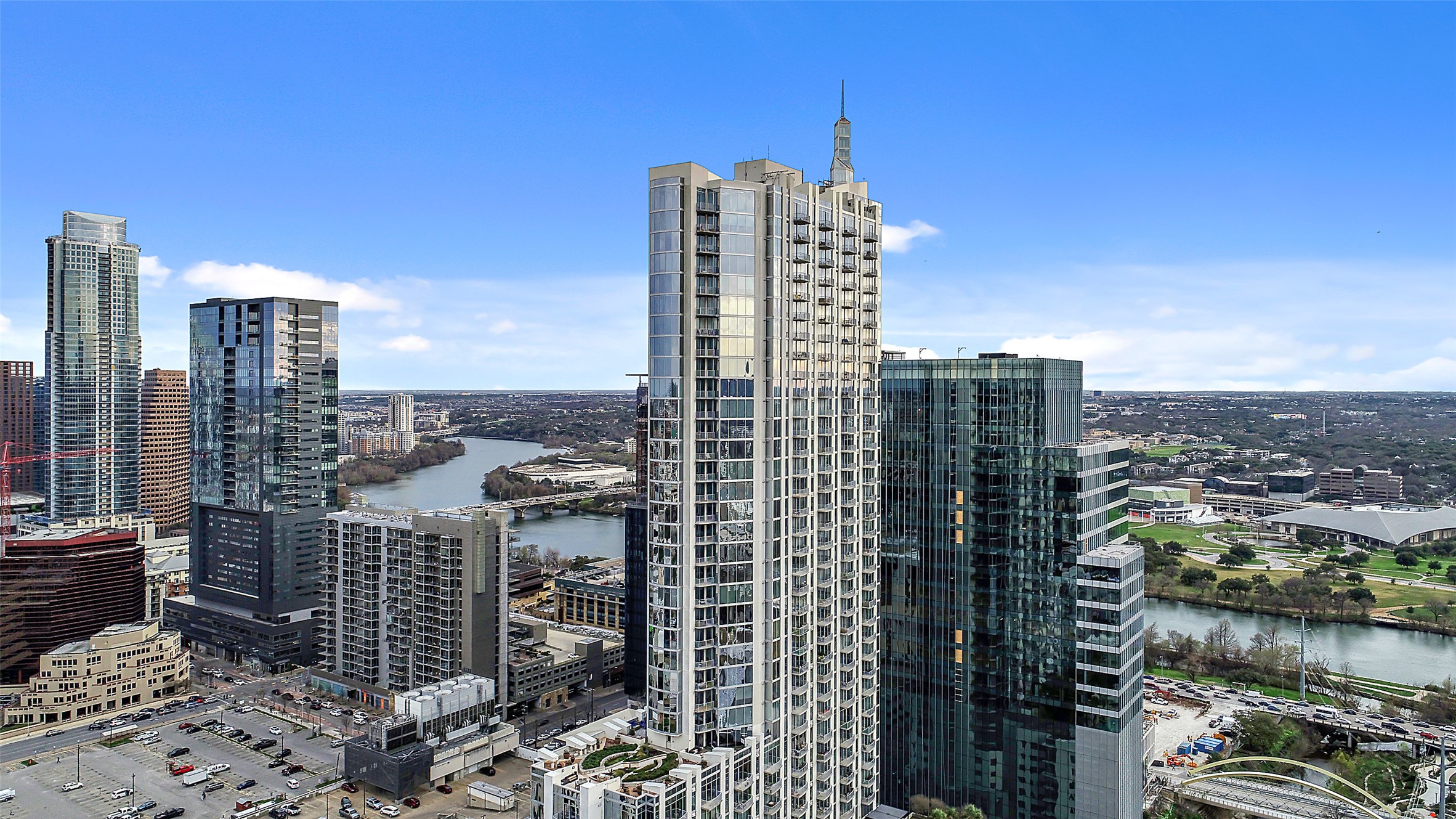360 Nueces Street, Unit 1405 Austin, TX 78701 - Photo 36 of 40 a city view with tall buildings