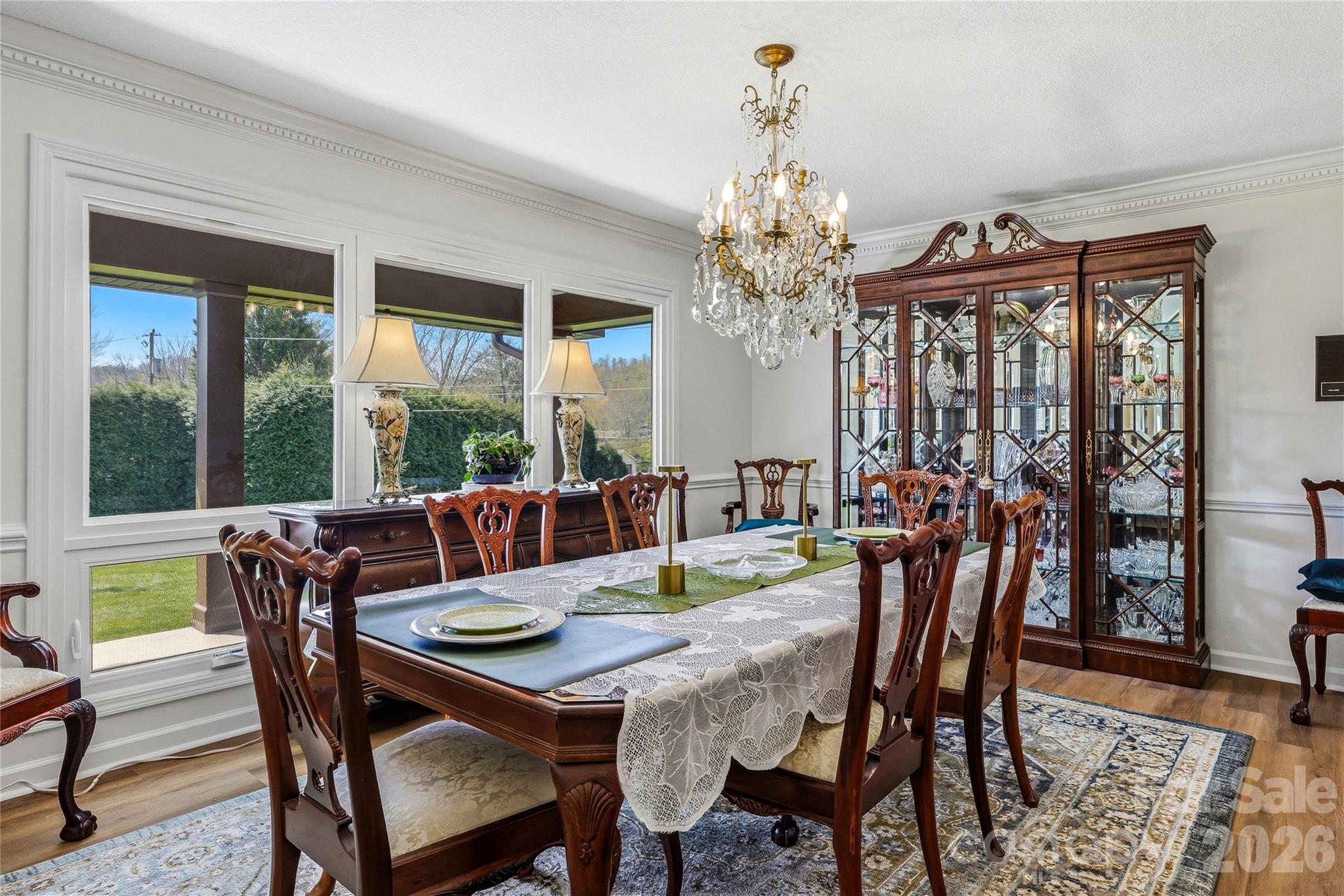 910 Rutledge Annex Hendersonville, NC 28739 - Photo 21 of 45 a view of a dining room with furniture window and outside view