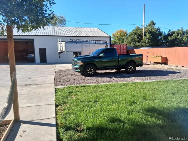a house view with a garden space