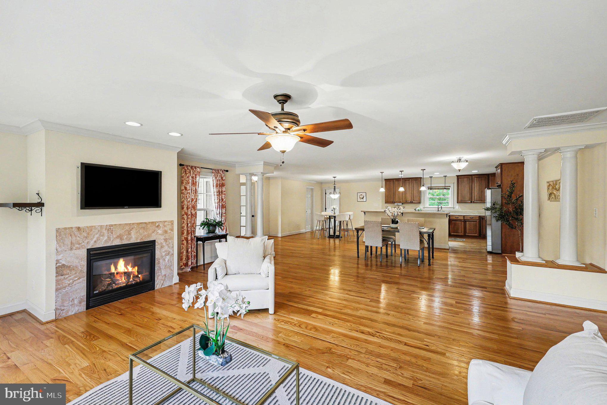 1564 Perry Road Winchester, VA 22602 - Photo 16 of 42 a living room with fireplace furniture and a fireplace