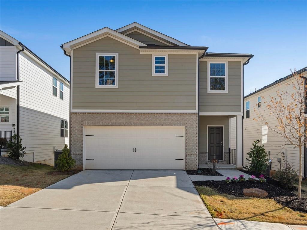 a front view of house with yard