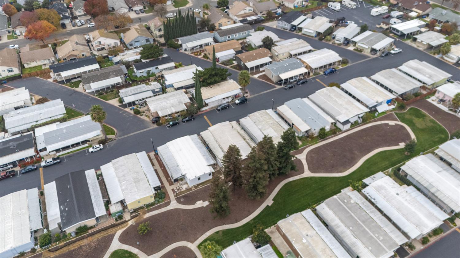 2845 East Hatch Road, Unit 84 Ceres, CA 95351 - Photo 28 of 39 an aerial view of a house