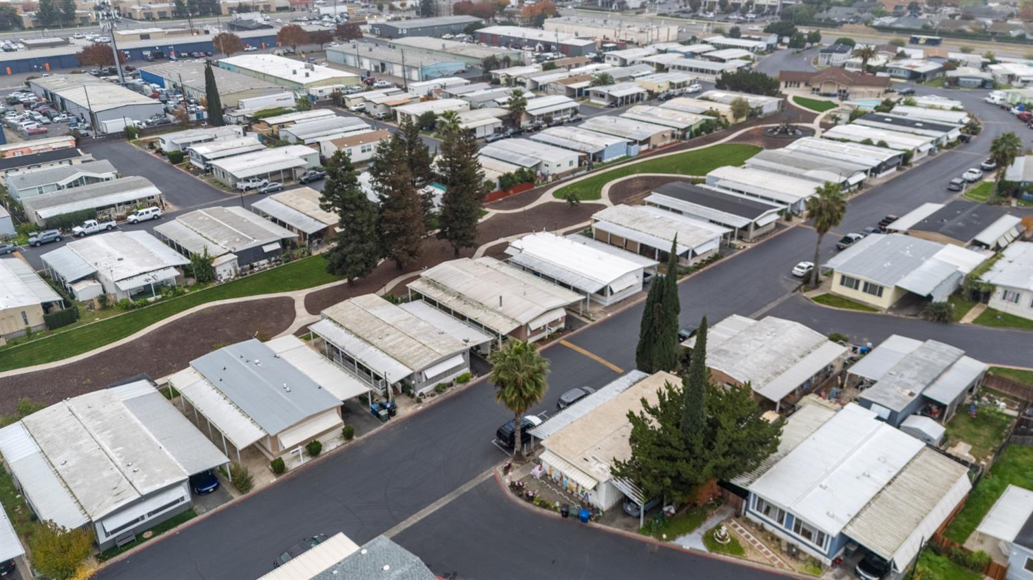 2845 East Hatch Road, Unit 84 Ceres, CA 95351 - Photo 32 of 39 an aerial view of a residential houses with city view