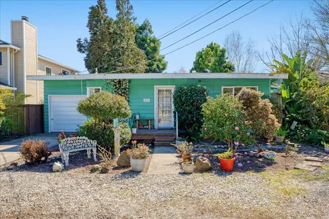 a view of a children toys back of the house