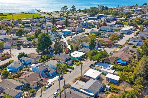 an aerial view of a city