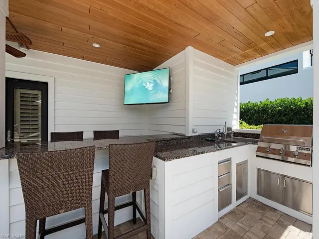 a view of an outdoor sitting area