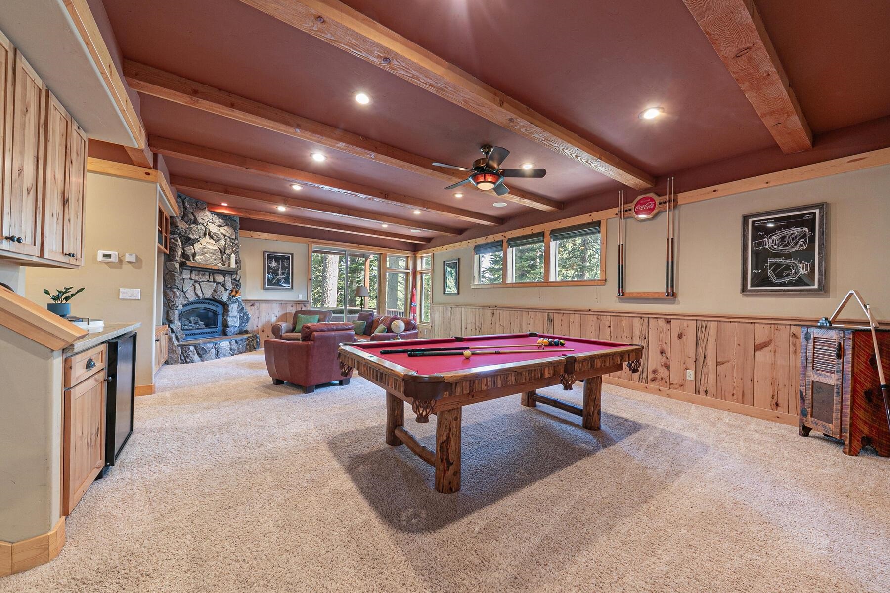 11707 Ski Slope Way Truckee, CA 96161 - Photo 6 of 28 a room with furniture pool table and windows